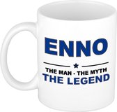 Enno The man, The myth the legend cadeau koffie mok / thee beker 300 ml