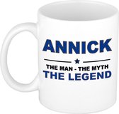 Annick The man, The myth the legend cadeau koffie mok / thee beker 300 ml