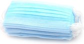 Mondmaskers 10 stuks, Blauw, 3 laags, mondmasker, mondkapje 10 stuks, mondmasker, 10 stuks, wegwerpmasker,voor OV, Kappers