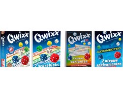 Dobbelspel Qwixx + Qwixx Scorebloks + Qwixx Mixx + Qwixx Connected