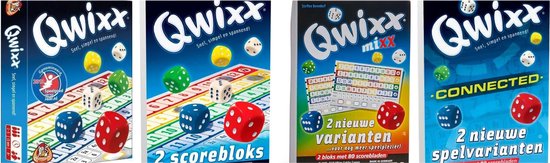 Qwixx + Qwixx Scorebloks + Qwixx Mixx + Qwixx Connected