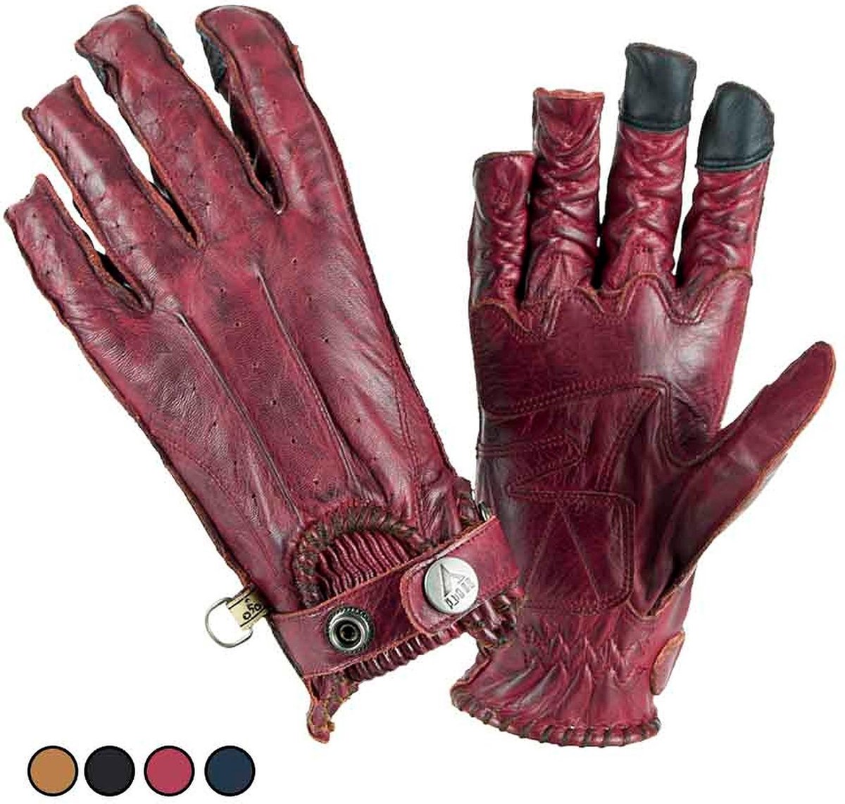 ByCity Second Skin Motorhandschoenen, Lady, Rood