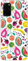 Casetastic Samsung Galaxy S20 Plus 4G/5G Hoesje - Softcover Hoesje met Design - Tropical Fruits Print