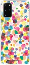 Casetastic Samsung Galaxy S20 Plus 4G/5G Hoesje - Softcover Hoesje met Design - Watercolor Confetti Print