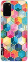 Casetastic Samsung Galaxy S20 Plus 4G/5G Hoesje - Softcover Hoesje met Design - Bohemian Honeycomb Print