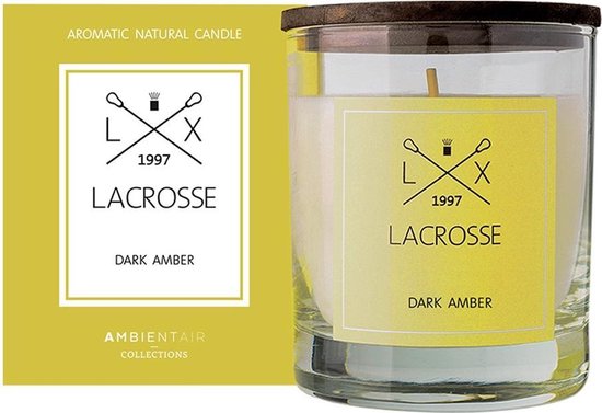 Lacrosse - Geurkaars 'Dark Amber'