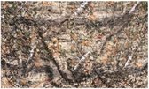 Filet de camouflage naturel 3D brun naturel 1,50x4,00 mètres - Camouflage avancé - 2 couches avec filet intérieur et filet extérieur à feuilles 3D | Couleurs naturelles | Polyester | Maison d'arbre | Enfant | Chasse | Vivre dehors