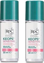 Roc Keops Sensitive Roll On Deodorant 2x30ml for Unisex