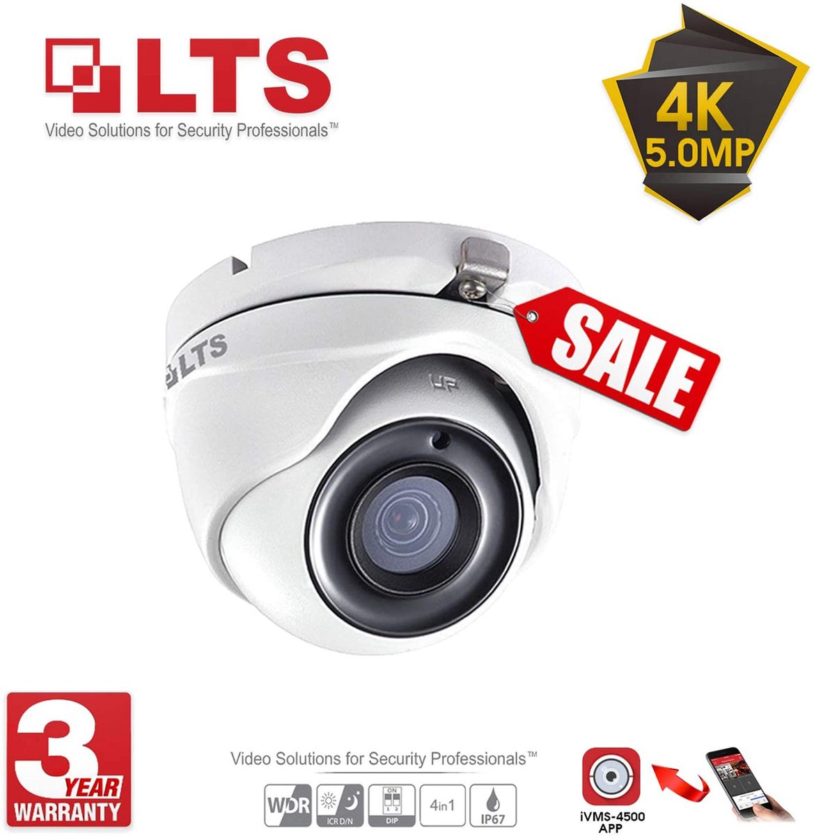 Hikvision 5Mp CCTV Security Surveillance System 4K Dvr 4Ch H.265 + Hik 5 Mp 4 Channel 2.8Mm Camera Outdoor Night Vision Kit UK Verkoper Ds-7204Huhi-K1 Ds-2Ce56H1T-Itm (Full Kit + 4 Camera's + Geen HDD)