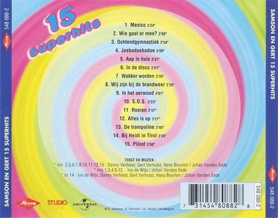 Samson & Gert - 15 Superhits, Samson & Gert | CD (album) | Muziek | bol.com