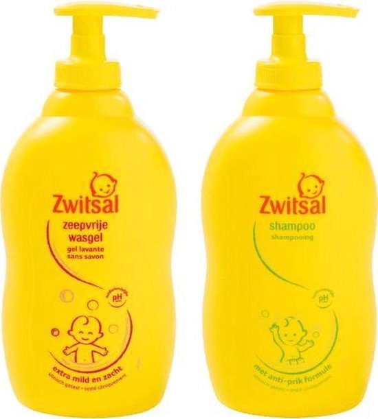 handelaar Dronken worden Aan boord Zwitsal Zeepvrije Wasgel 400 ML Pomp & Zwitsal Anti-Prik Shampoo 400 ML  Pomp | bol.com