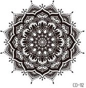 Temporary tattoo | tijdelijke tattoo | fake tattoo | fantasie tekening mandala | 70 x 80 mm