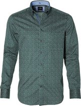 Jac Hensen Overhemd - Modern Fit - Groen - 4XL Grote Maten