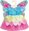 foto van Poppenkleding Feeenjurk Meisjes 28-35 Cm 3-delig