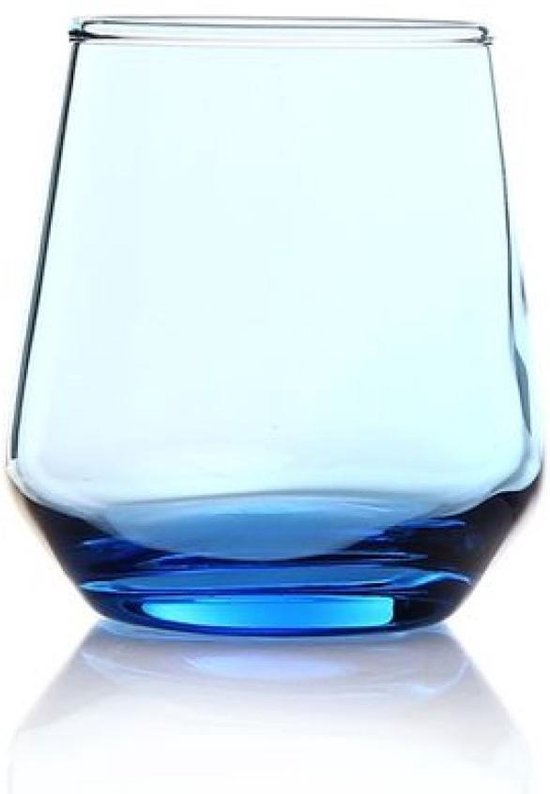 Pasabahce Allegra - Verres à boire bleus - Lot de 3-425 ml | bol.com