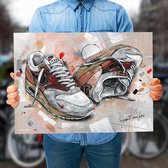 Poster - Nike Air Max Amsterdam - 50 X 70 Cm - Multicolor