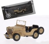 Jeep Willy's CJ3B 1953 Sand Beige 1-43 Triple 9 Collection Limited 600 Pieces