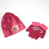 Disney Princes Muts + Handschoenen Set - Roze voor Kinderen - One size
