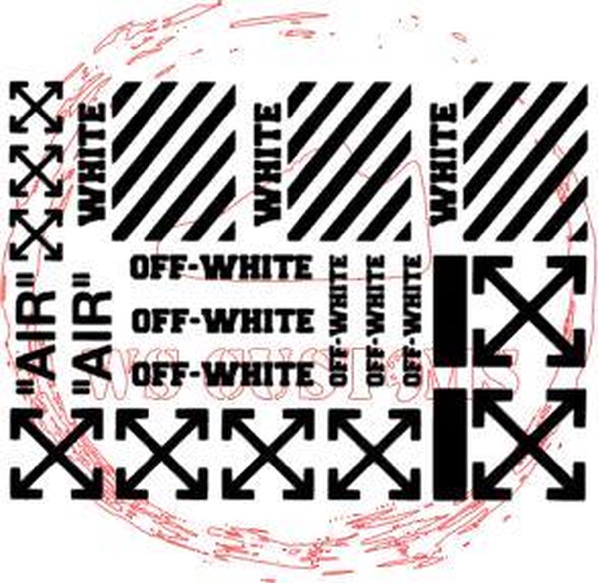 Vinyl Stencil voor sneaker customization (zelf aanbrengen met verf) Off- white designer... | bol.com