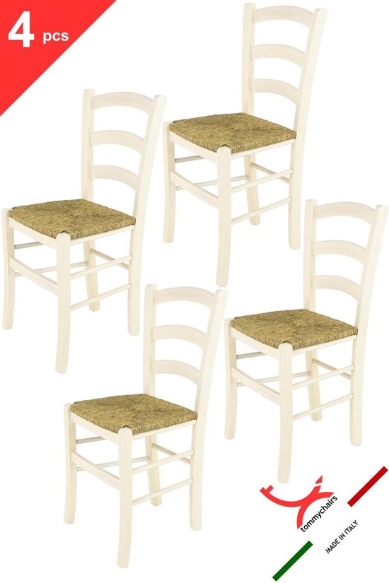 Tommychairs - Ensemble de 4 chaises modèle Venise. Très approprié pour la  cuisine, la... | bol.com