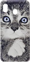 ADEL Siliconen Back Cover Softcase Hoesje voor Samsung Galaxy A20e - Katten