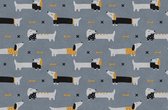 Mat, Vloermat, Vloerkleed, Tapijt, Kind - Kinderkamer Honden - Wasbaar - Antislip -175 x 115 cm