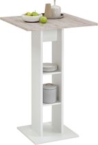 Bijzettafel (Incl LW Led Klok)- Bartafel- accent tafel– Wandtafel