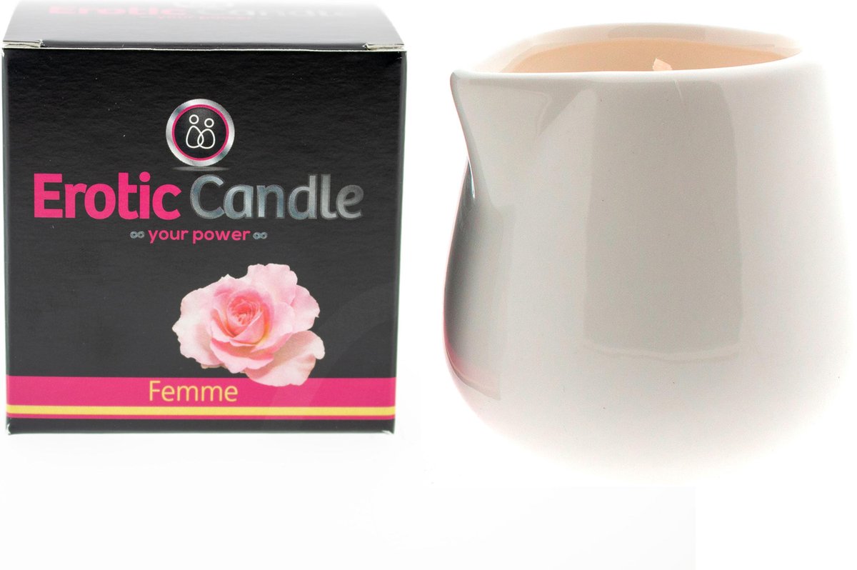 Goedkoopste Erotic Candle Massage Kaars - Femme - 165 gram