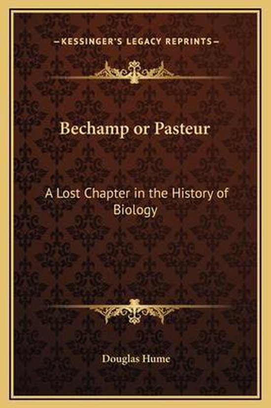 Bechamp or Pasteur - cover