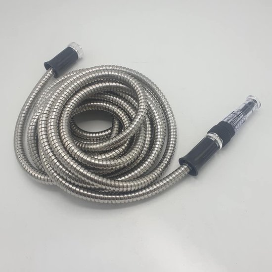 Magic hose-EASY HOSE- RVS-15 mtr-TUINSLANG -stainless steel-sproeikop bol.com