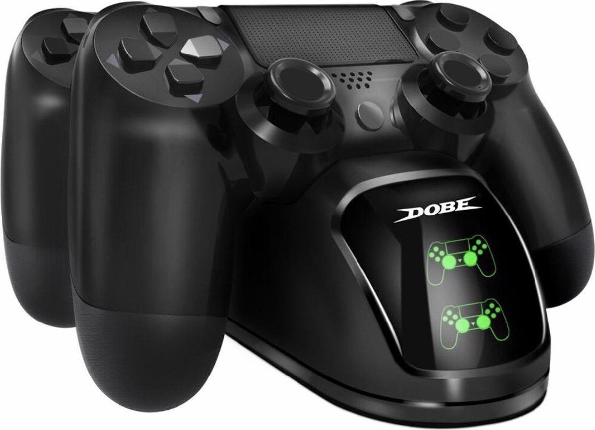 PS4 Controller Oplaadstation - Duo Lader Docking Station - Dual PS4 Controller Oplader - Zwart