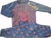 Lila fleece pyjama van Peppa Big maat 128