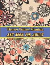 Flowers mandala pattern Art book for adult