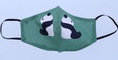 Mondkapje wasbaar - Groen Panda
