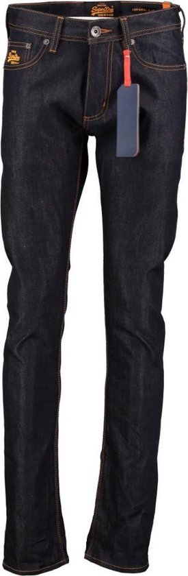 Superdry corporal blauwe rinsed slim fit jeans - valt kleiner - Maat  W30-L34 | bol