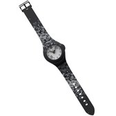 TOO LATE - siliconen horloge - MASH UP DECOR REGULAR - Ø 40 mm - PIXEL