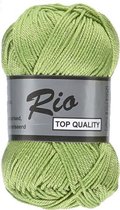 Lammy yarns Rio katoen garen - appel groen (046) - naald 3 a 3,5mm - 10 bollen