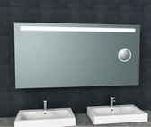 Miroir de salle de bain Tigres Rectangle 160x80cm avec éclairage LED intégré et miroir grossissant