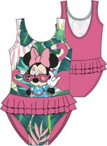 Minnie Mouse badpak - roos - maat 128 / 8 jaar