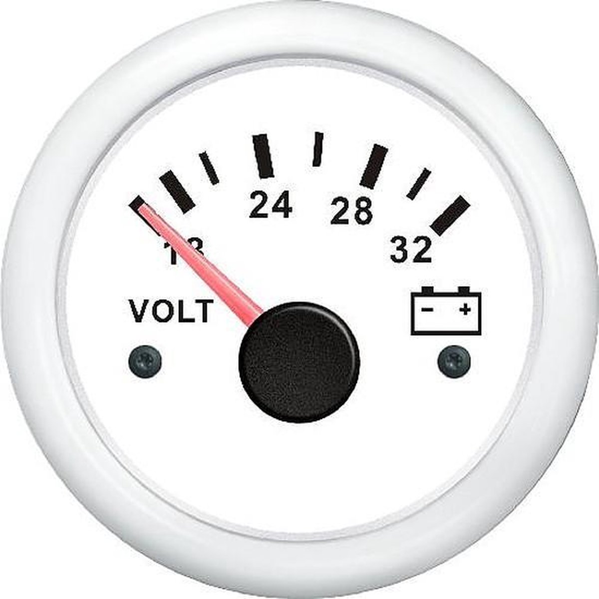 FES Marine voltmeter 24 volt - wit