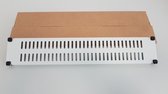 2U 19" Blind panel vented Toolless, geventileerd gereedschapsloos afdekpaneel Grijs, ventilatiepaneel Server