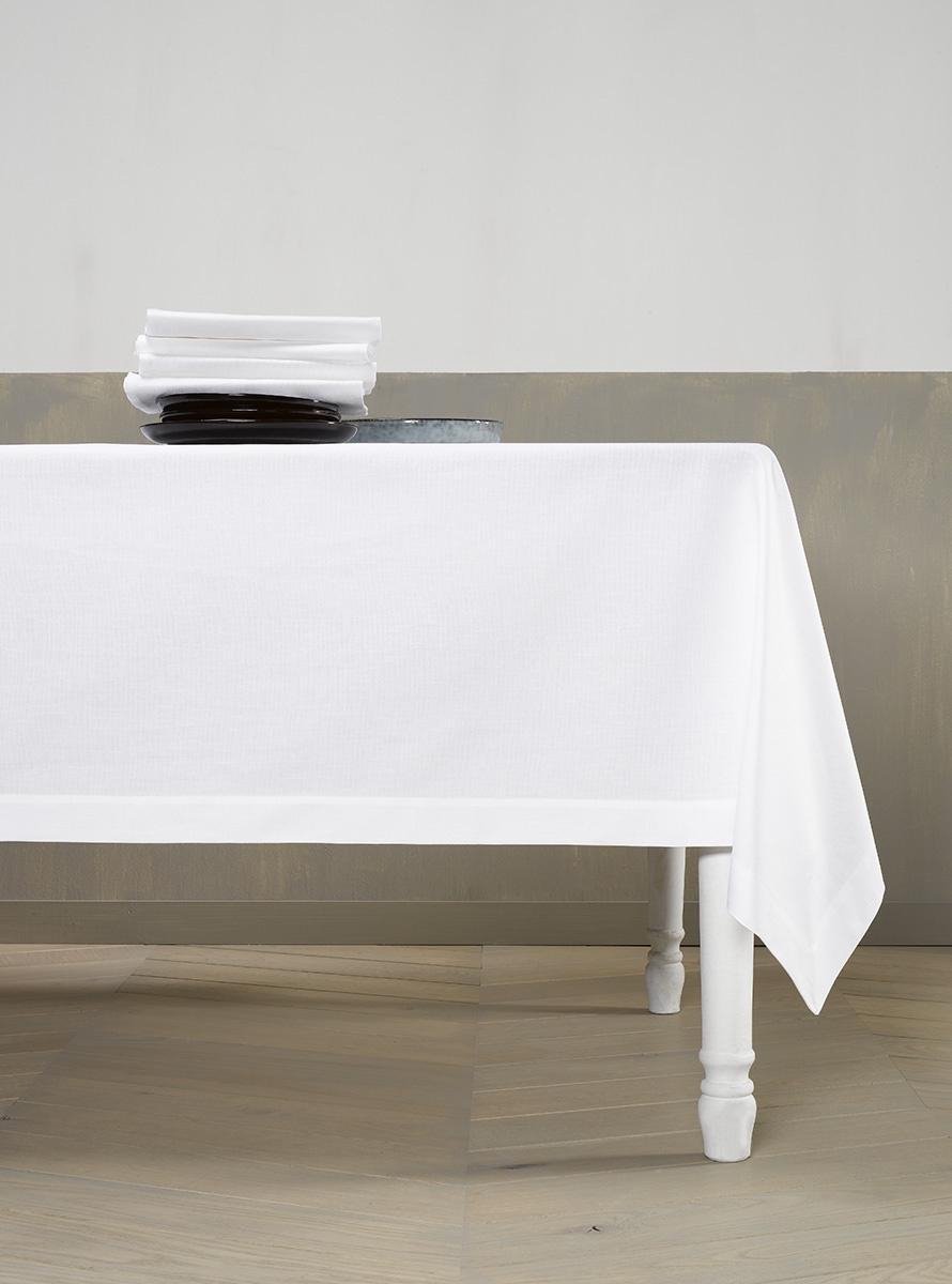 De Witte Lietaer Tafellaken, Sonora Wit - 160 x 310 cm - 100% Katoen