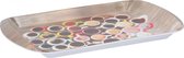 Non-branded Dienblad Met Koffiekopjes 46x29 Cm Melamine Bruin