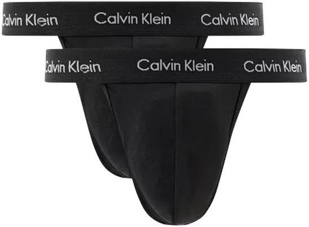geld bescherming Inactief Calvin Klein 2-pack Herenstrings - Zwart - Maat M | bol.com