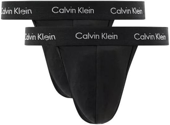 Calvin Klein 2-pack Herenstrings - Zwart - Maat M | bol.com