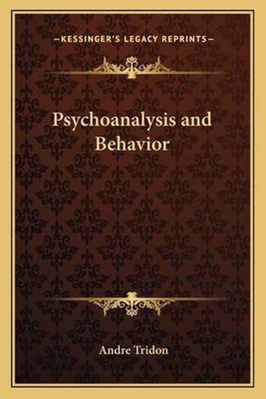 Psychoanalysis and Behavior - cover