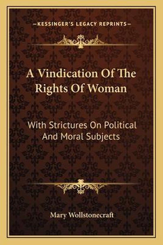 A Vindication of the Rights of Woman - cover