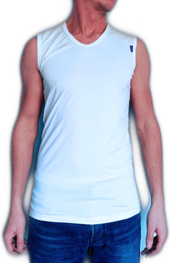 Débardeur homme Embrator avec col en V Blanc Taille M