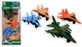 4 x Straaljager Combi Set | Straaljager Speelgoed  - Speelgoed Vliegtuig – Pull-Back
