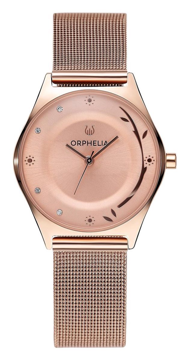 Orphelia Opulent Chic OR12603 Horloge - Staal - Rosékleurig - Ø 33 mm